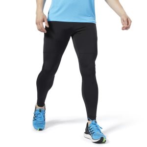 Legginsy Męskie Reebok Speedwick Czarne PL 37HLXTB